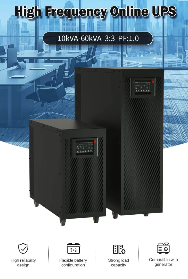 three phase online ups 10-60kva feature