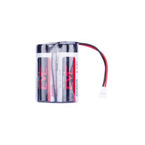 EVE ER18505 3.6V 4000mAh Li-SOCl2 Battery with Leaded Plugs
